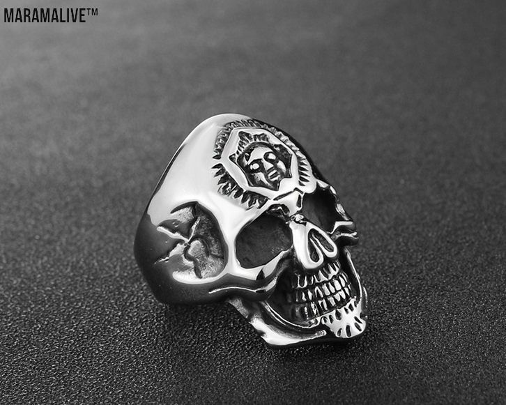 Skull Ring Punk Personality Ring