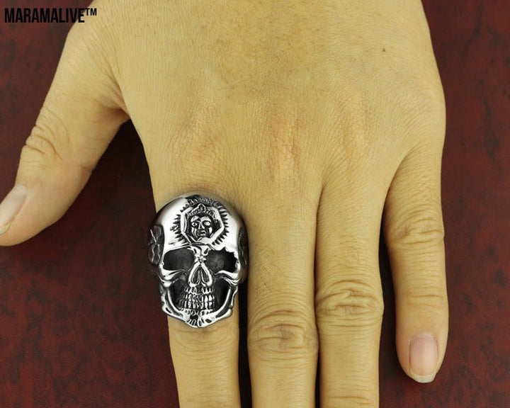 Skull Ring Punk Personality Ring