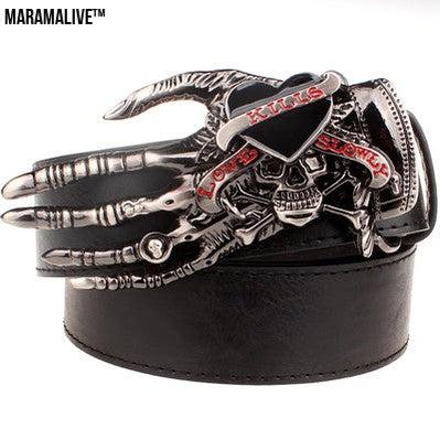 Skull big head claw belt fashion