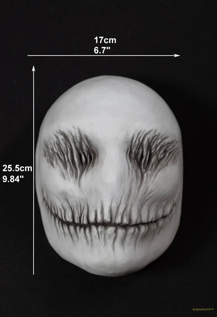 Slender Smile Mask Cosplay Horror Ghost Demon Killer Latex Helmet Halloween Carnival Party Costume Props