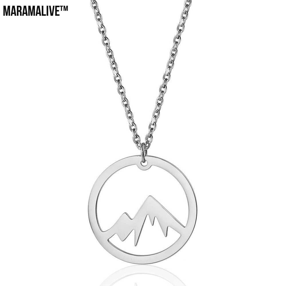 Snow Mountain Pendant Necklace