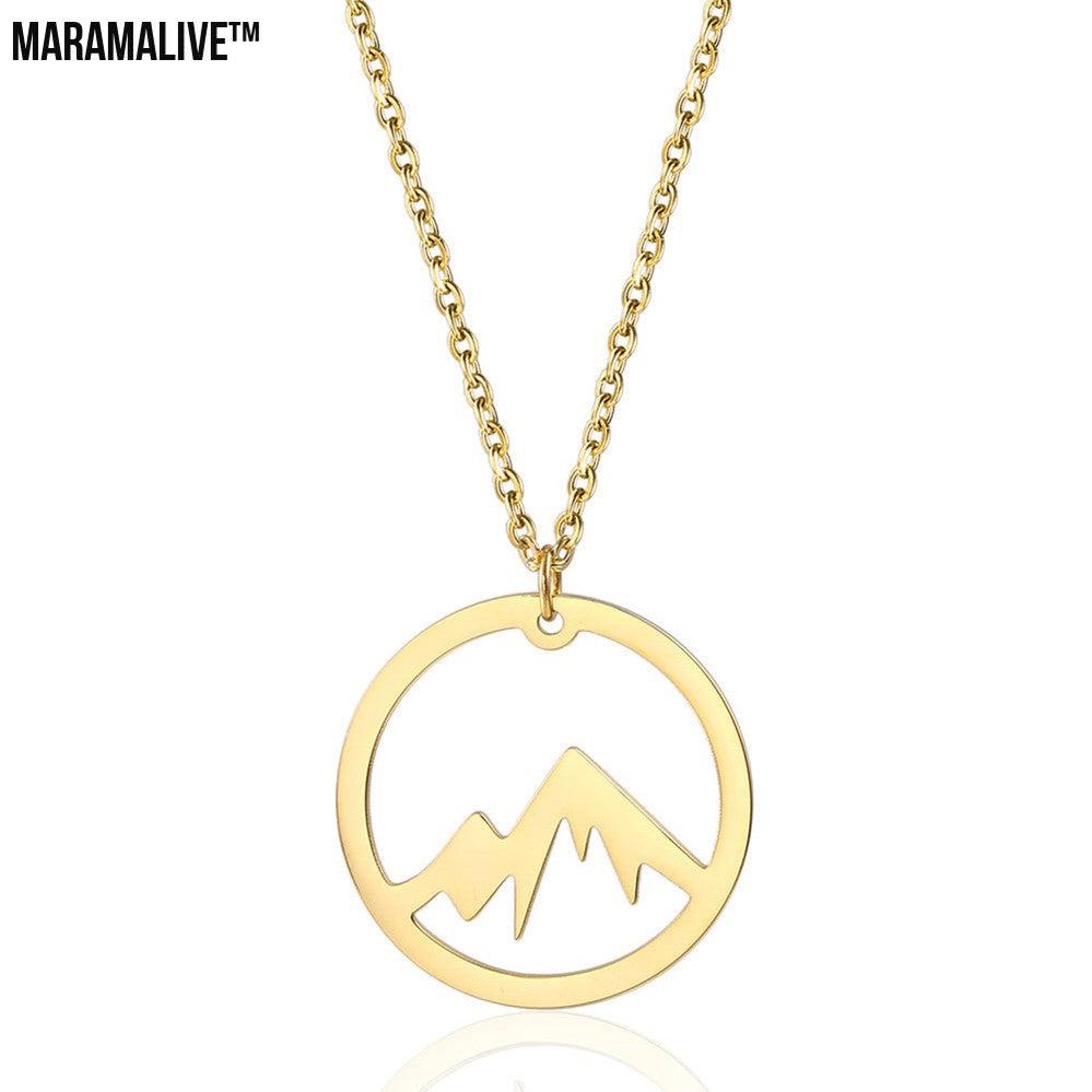 Snow Mountain Pendant Necklace