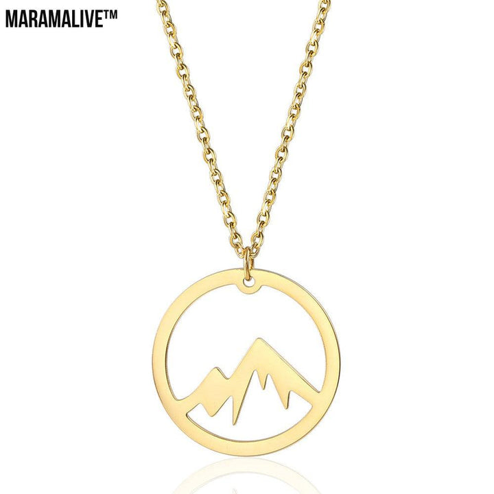 Snow Mountain Pendant Necklace