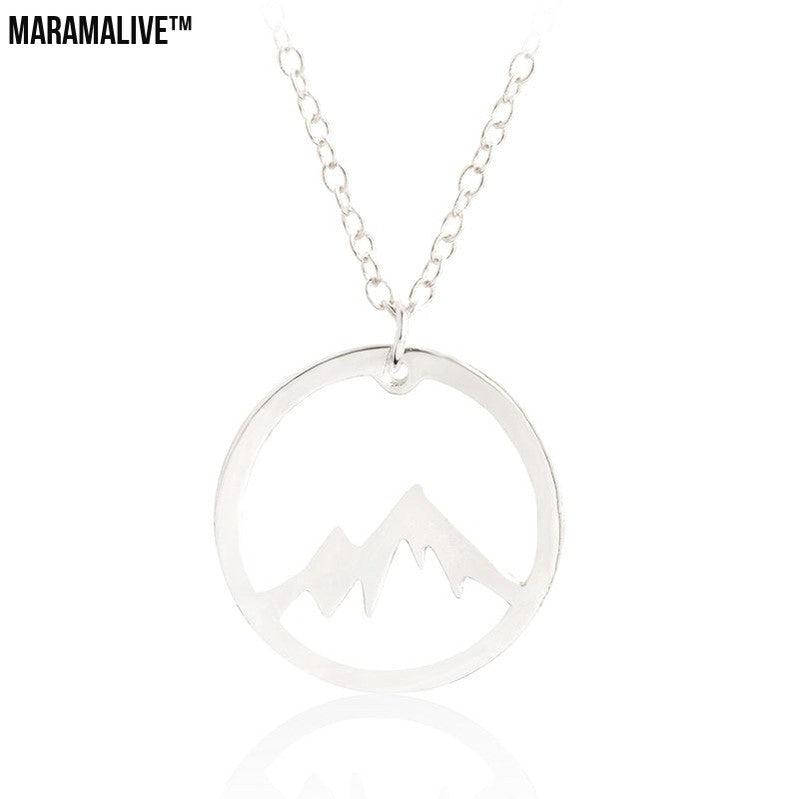 Snow Mountain Pendant Necklace