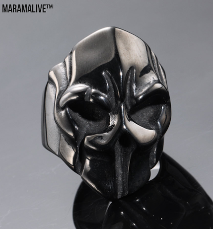 Spartan Warrior Skull Ring - Punk Retro Series