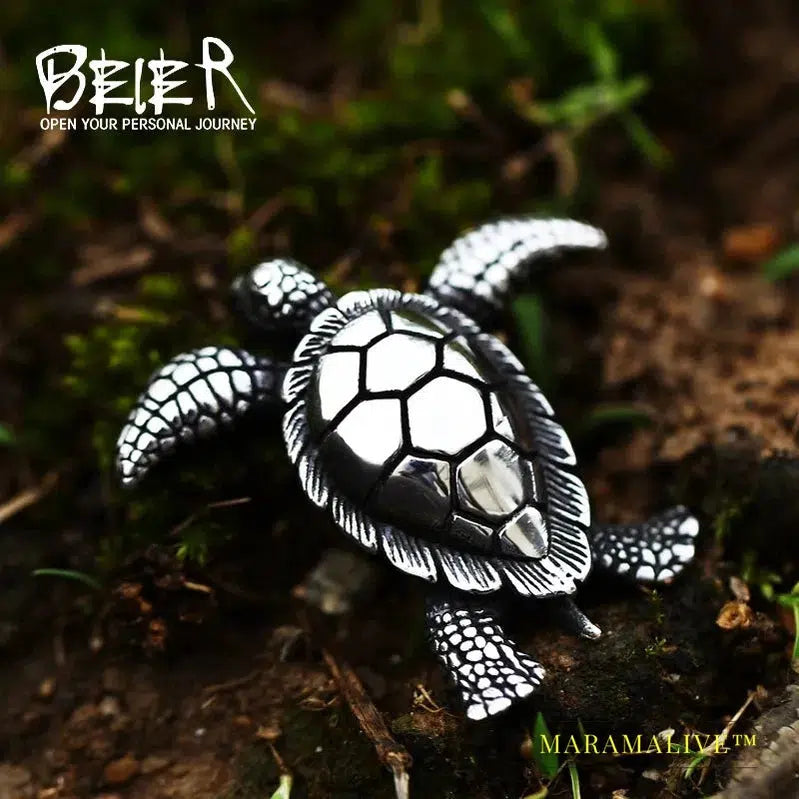 Special Design 316L Stainless Steel Sea Turtle Pendant 3D Men's Pendant Cute Jewelry For Men Women