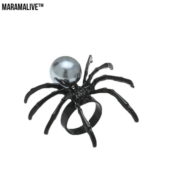 Spider Silver Ring: Halloween Fashion