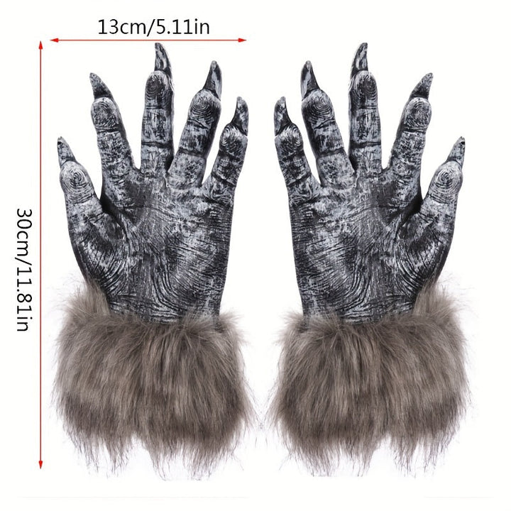 Spooky Halloween Wolf Gloves - Ultimate Party and Cosplay Essential