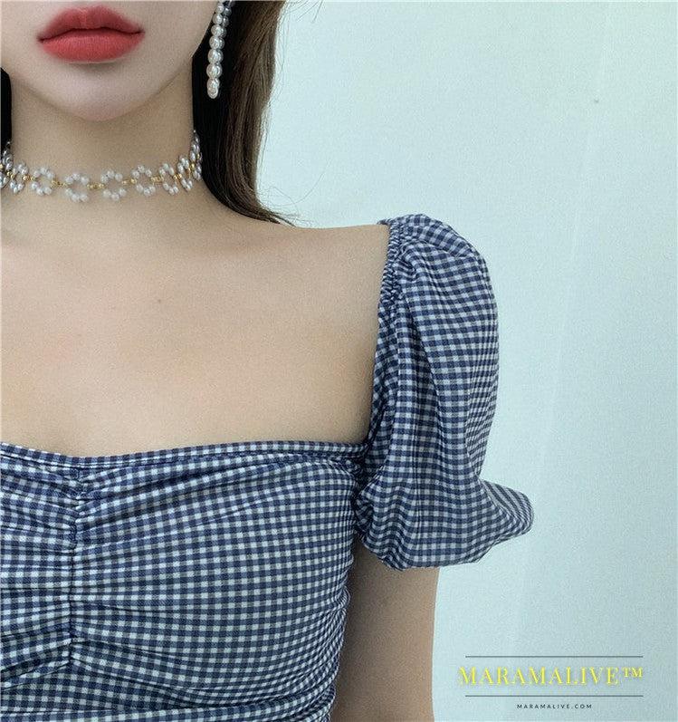 Square collar shirt