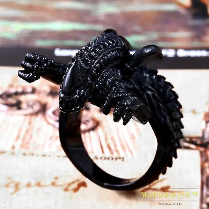 Stainless Steel Alien Predator Finger Rings For Men alien Predator high quality jewelry