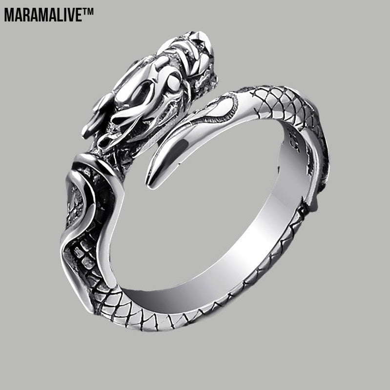 Stainless Steel Dragon Ring