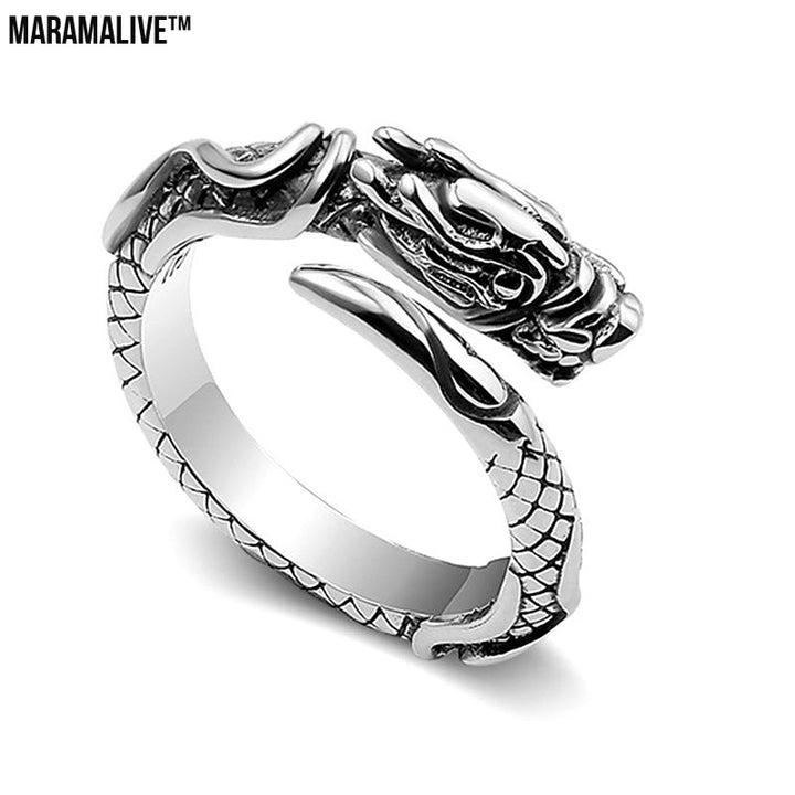 Stainless Steel Dragon Ring