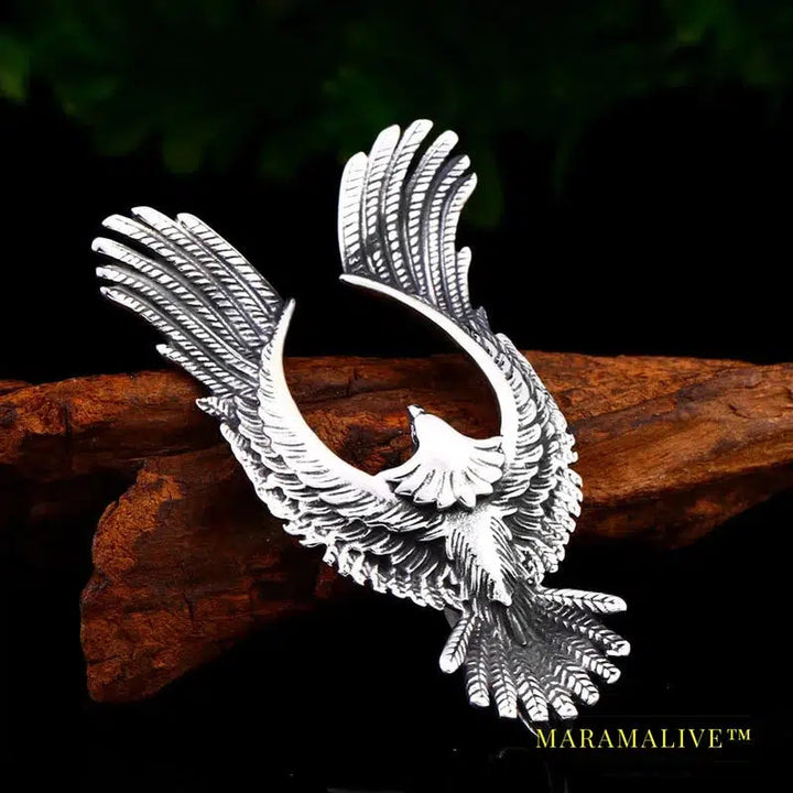 Stainless Steel Eagle Pendant Necklace | Classic Eagle Jewelry