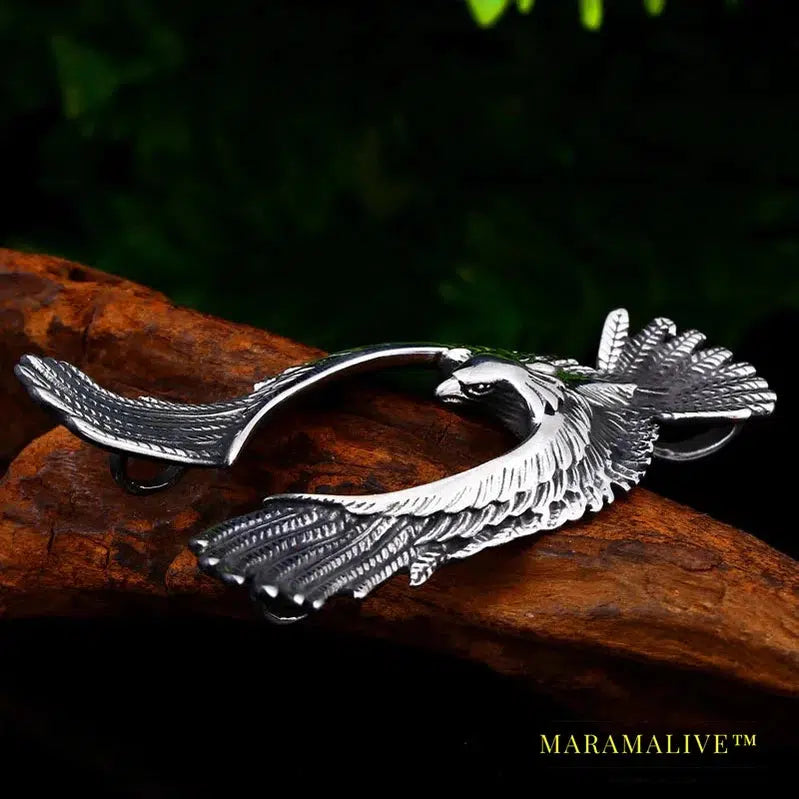 Stainless Steel Eagle Pendant Necklace | Classic Eagle Jewelry