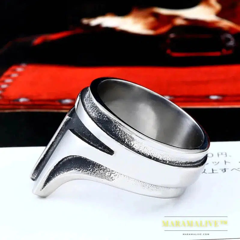 Stainless Steel Movie Product Personality Men Ring Punk Rock Cool Man High Quality Jewelry