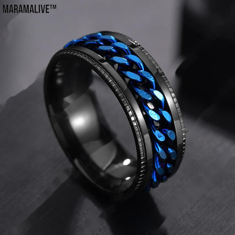 Stainless Steel Personality Men'S Ring