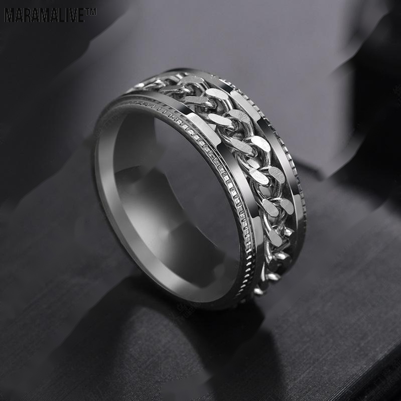 Stainless Steel Personality Men'S Ring