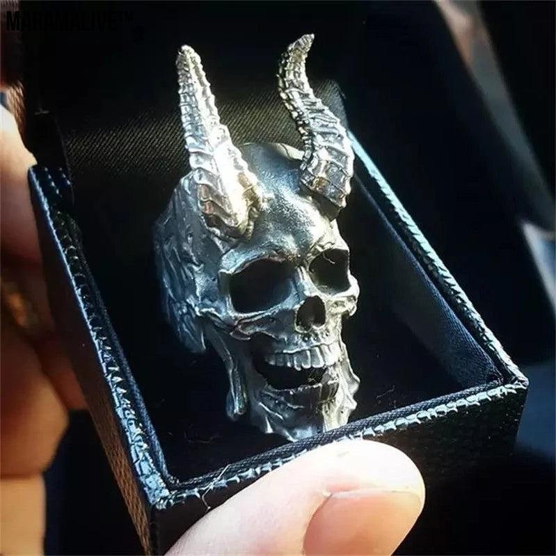 Stainless Steel Skull Titanium Ring - Skull Ring Design