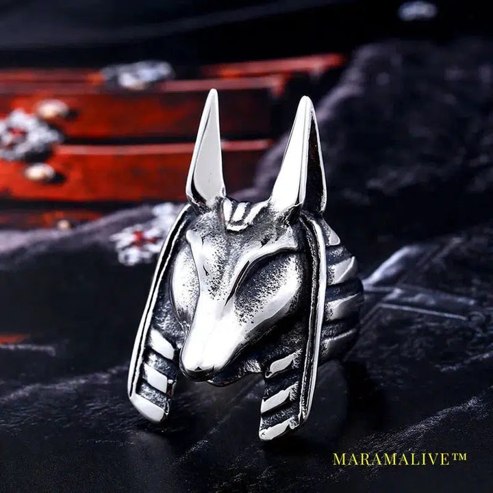 Stainless Steel ring The Kaen Chronicles new arrival Anubis ring for men Fashion Jewelry