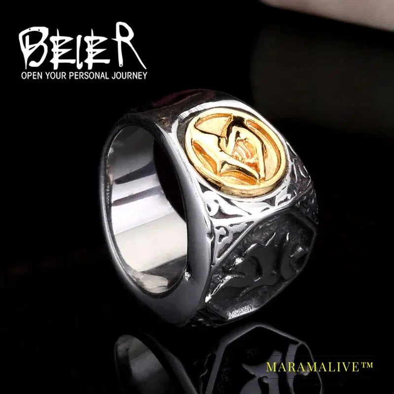 Stainless Steel ring top quality Buddhism Acalanatha Ring for Man titanium steel jewelry