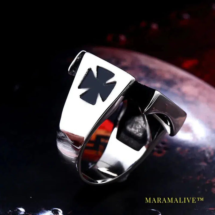 Stainless Steel ring top quality World War II Iron German Cross Man's fashion Jewelry