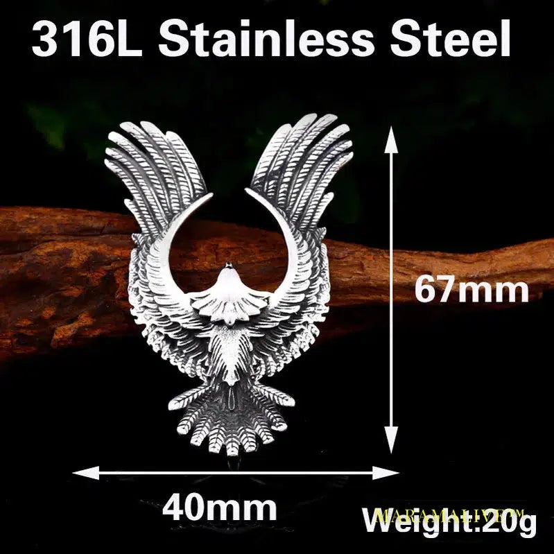 Stainless steel for men Takahashi Flying Eagle Pendant Necklace Wallet Connector Charm Chain fashion Gift jewelry