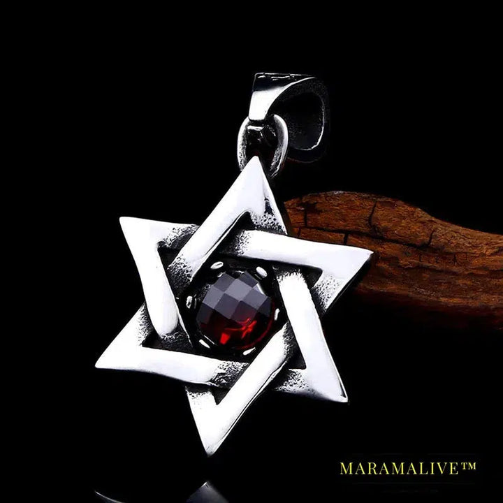 Star Of David Quality Pendant Fashion Chain Unisex Jewelry