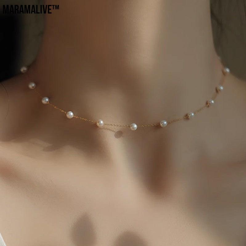 Starry Natural Freshwater Pearl Necklace