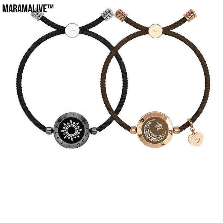 Stay Connected Across the Miles with the Sun-Moon Smart Sensing Couple Bracelet