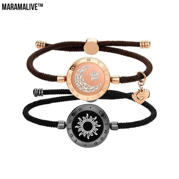 Stay Connected Across the Miles with the Sun-Moon Smart Sensing Couple Bracelet