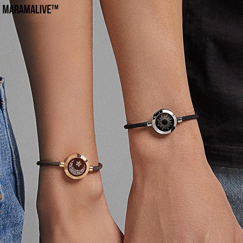 Stay Connected Across the Miles with the Sun-Moon Smart Sensing Couple Bracelet