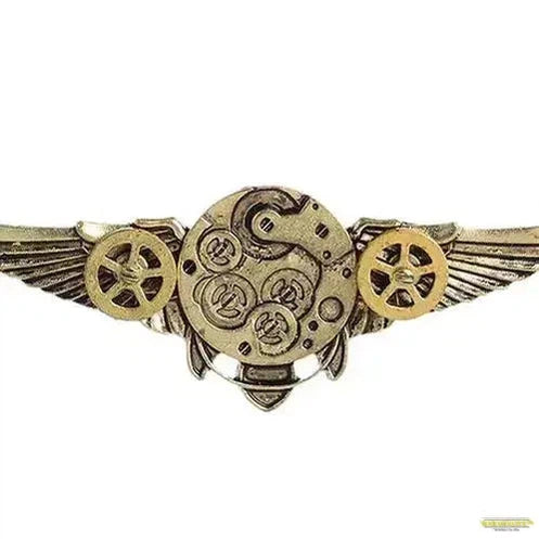 Steampunk Antique Angel Wings Gears Pendant Long Chain Statement Necklace New Arrival