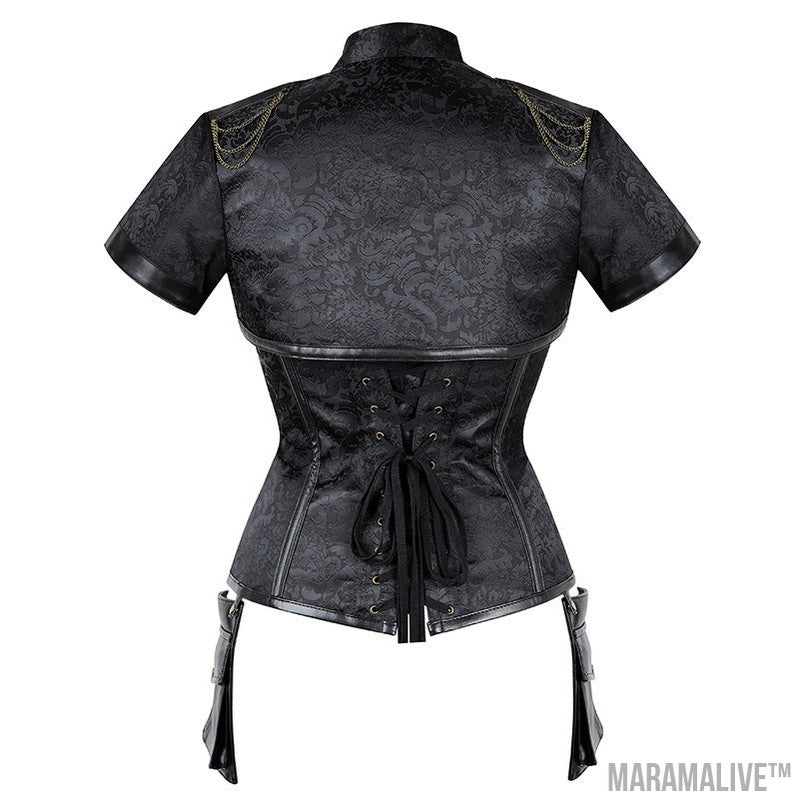 Steampunk Corset Shawl - Women's Punk Tops