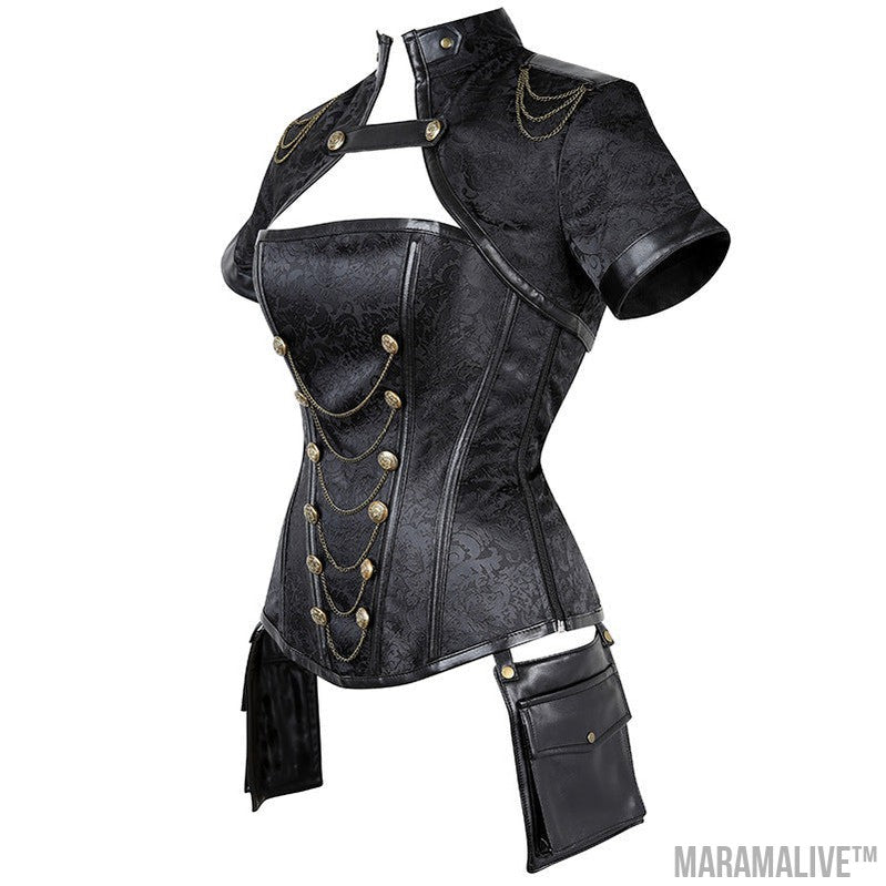 Steampunk Corset Shawl - Women's Punk Tops