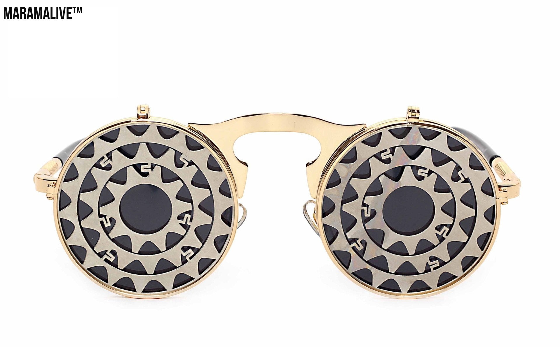 Steampunk Flip Sunglasses