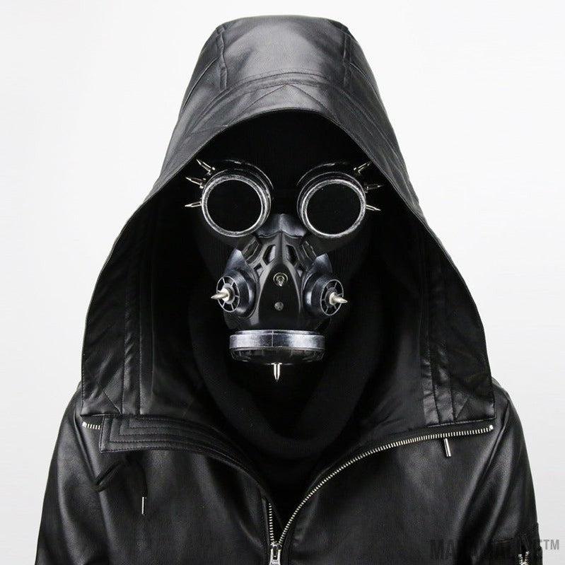 Steampunk Gas Mask with Goggles - Cosplay Glasses and Face Costume