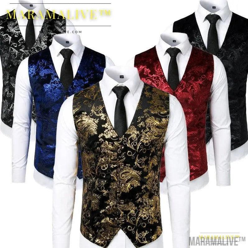 Steampunk Gold Vest for Grooms for Blingin' Wedding Day