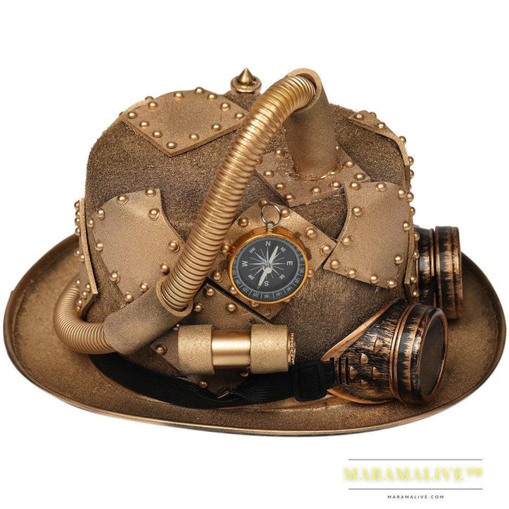 Steampunk Gothic Compass Hat Goggles