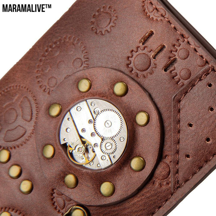 Steampunk Ladies Wallet - Adventurer Leather Purse for Women