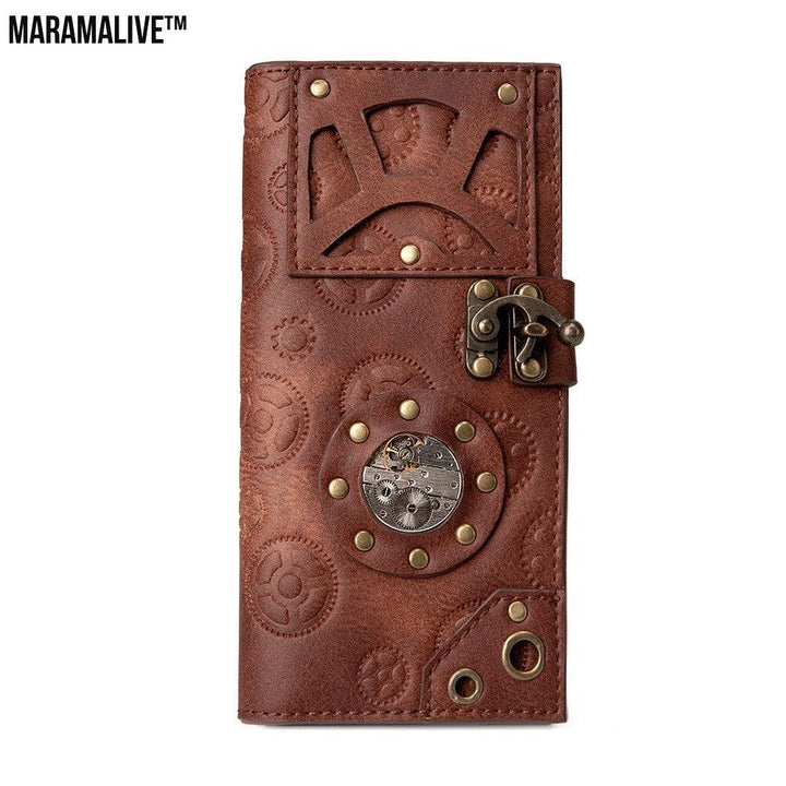 Steampunk Ladies Wallet - Adventurer Leather Purse for Women