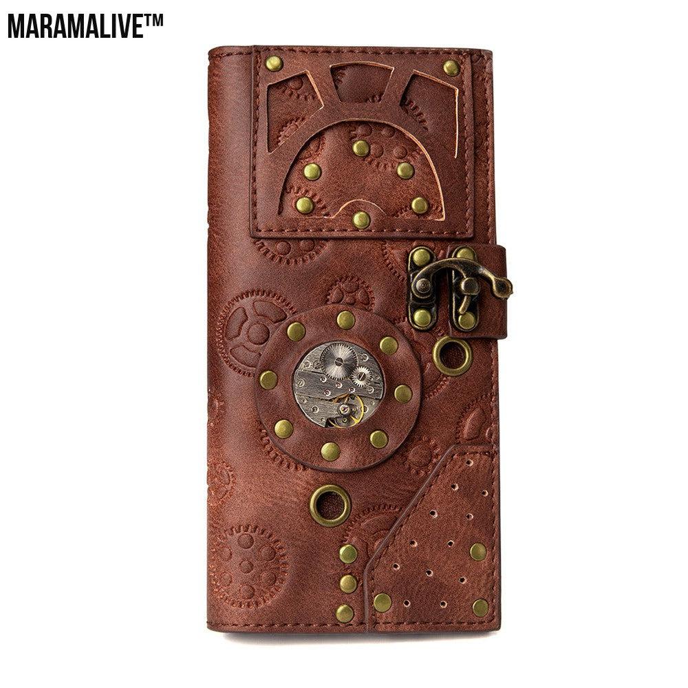 Steampunk Ladies Wallet - Adventurer Leather Purse for Women