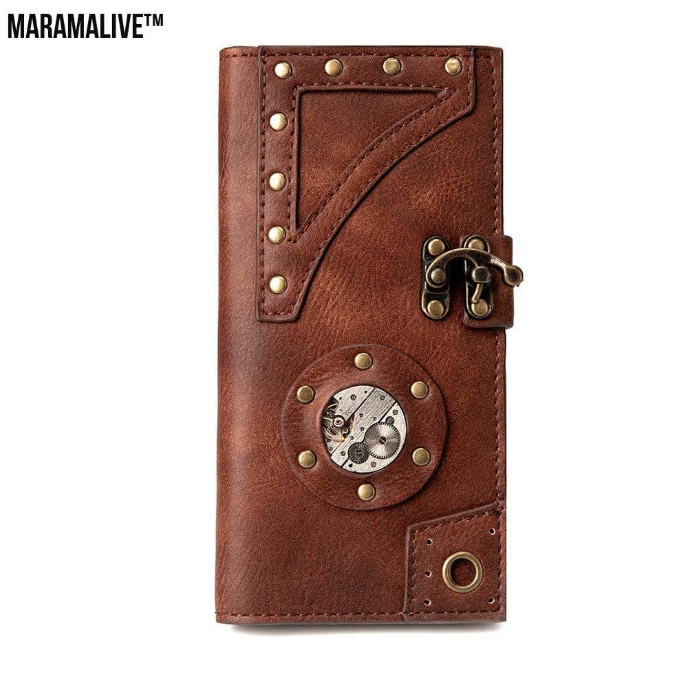 Steampunk Ladies Wallet - Adventurer Leather Purse for Women