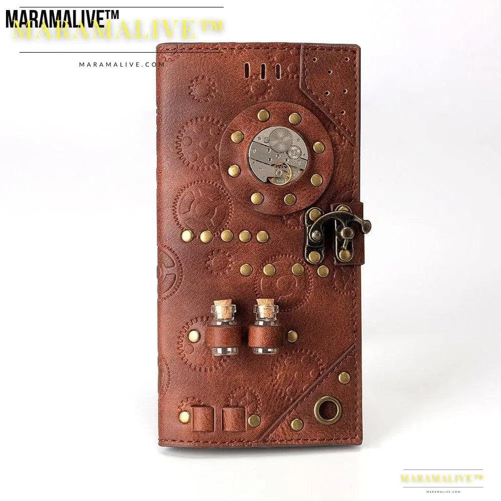 Steampunk Ladies Wallet - Adventurer Leather Purse for Women