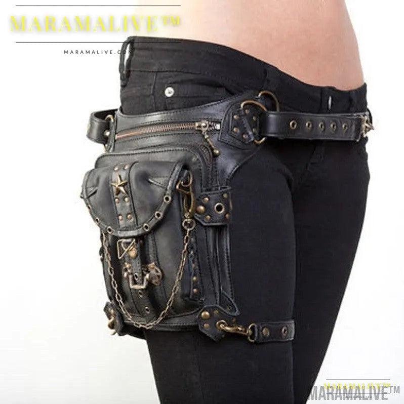 Steampunk Locomotive Bag Shoulder Messenger Bag Female Mobile Phone Waist Bag