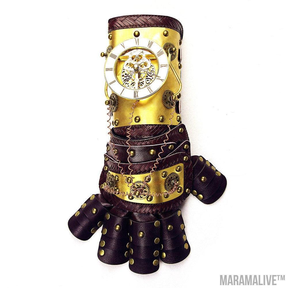 Steampunk Mechanical Gloves Pu Arm Ring Props