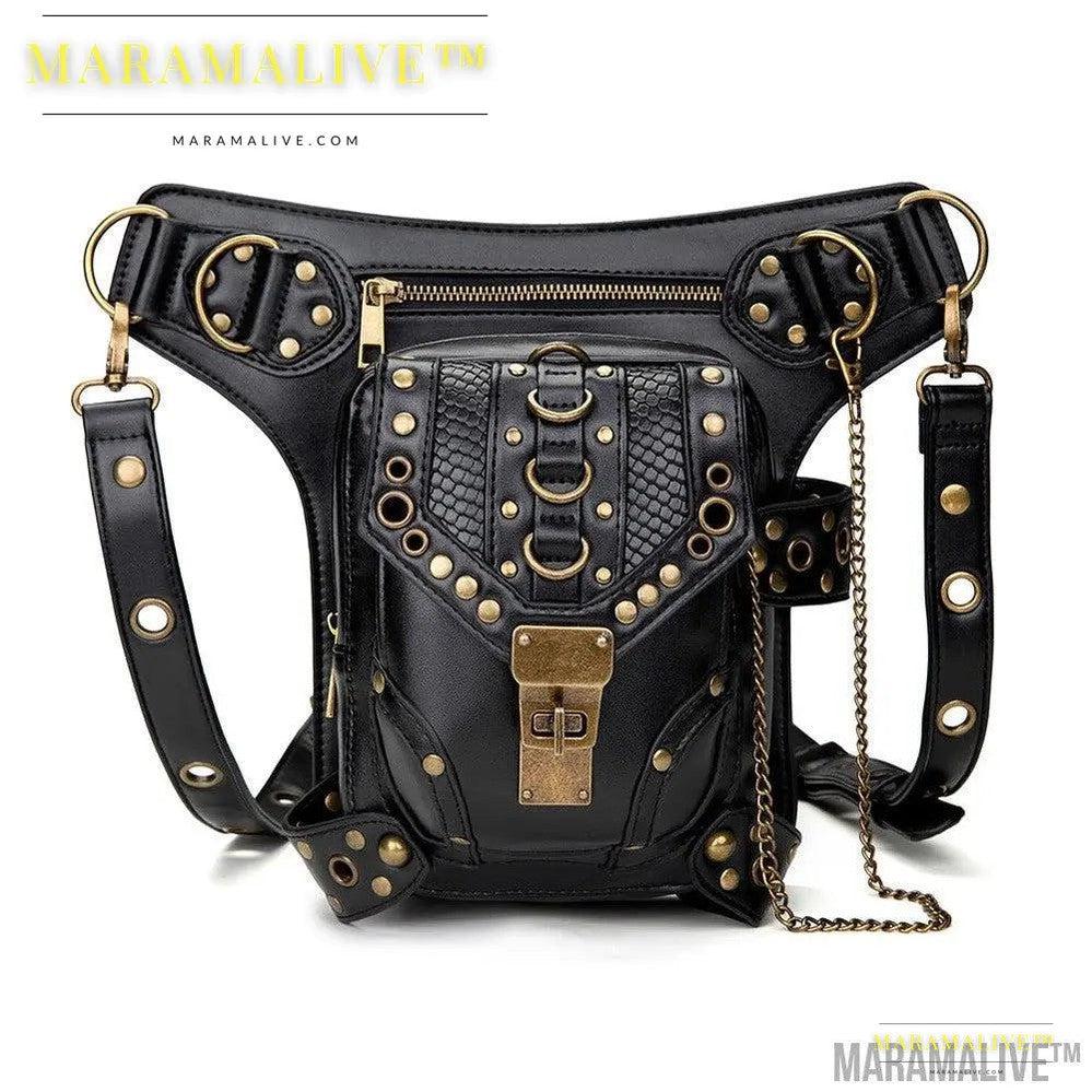 Steampunk Retro Vegan Cross-body bag for women