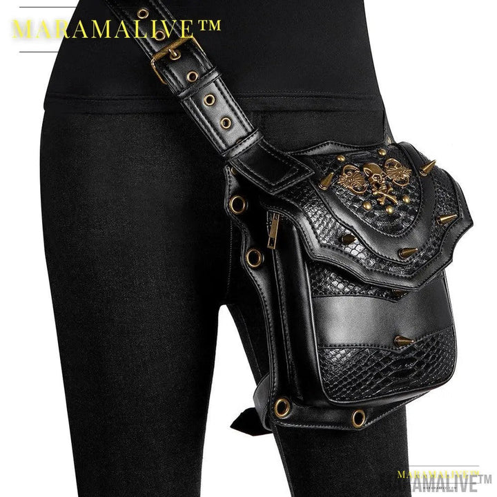 Steampunk Retro Vegan Cross-body bag for women