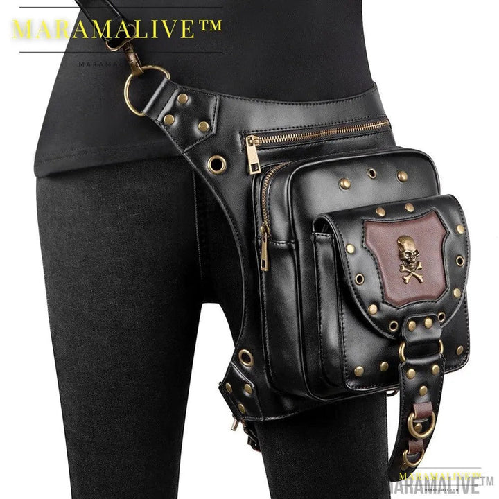 Steampunk Retro Vegan Cross-body bag for women