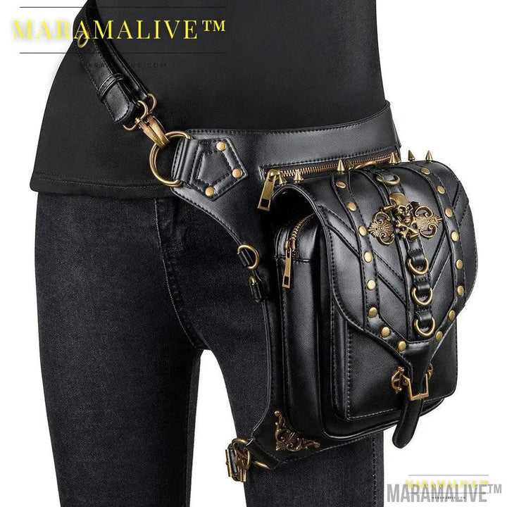 Steampunk Retro Vegan Cross-body bag for women