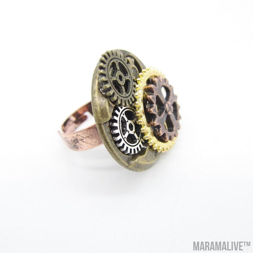 Steampunk Series 3 Gear Ring